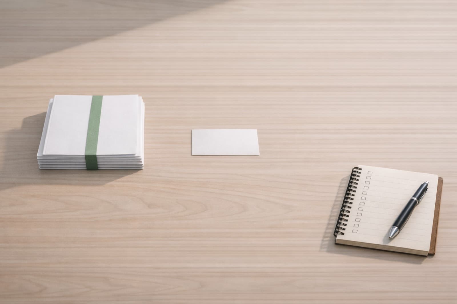 Organized client approval materials arranged into a clear review workflow.